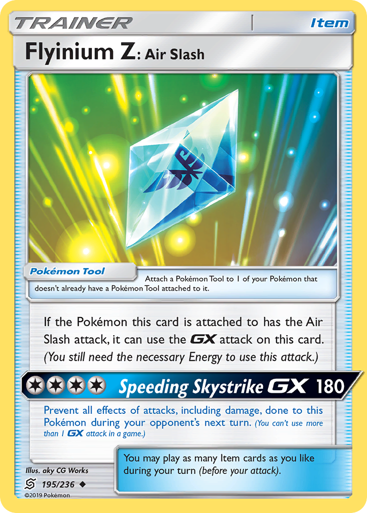 Flyinium Z: Air Slash (195/236) [Sun & Moon: Unified Minds] | Exor Games New Glasgow