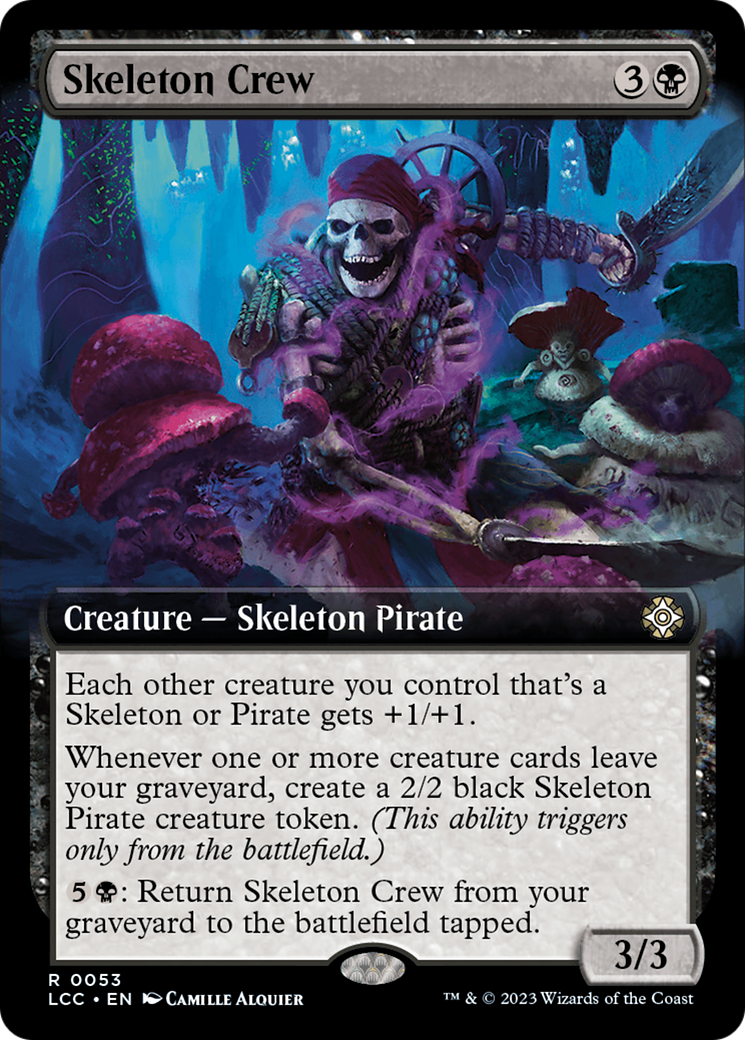 Skeleton Crew (Extended Art) [The Lost Caverns of Ixalan Commander] | Exor Games New Glasgow