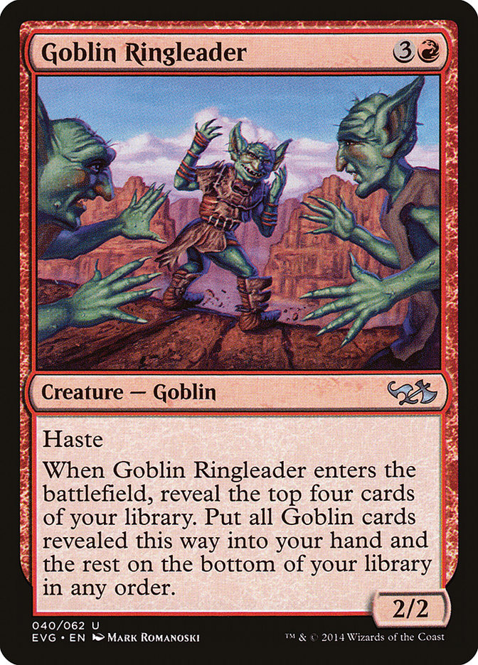 Goblin Ringleader (Elves vs. Goblins) [Duel Decks Anthology] | Exor Games New Glasgow