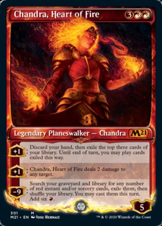 Chandra, Heart of Fire (Showcase) [Core Set 2021] | Exor Games New Glasgow