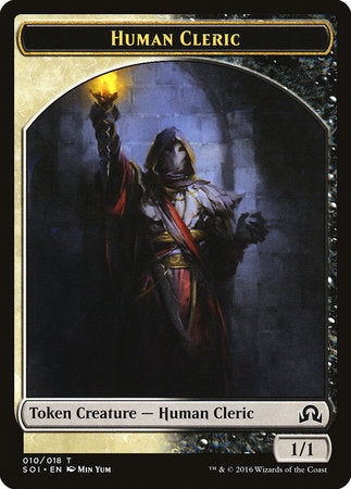 Human Cleric Token [Shadows over Innistrad Tokens] | Exor Games New Glasgow