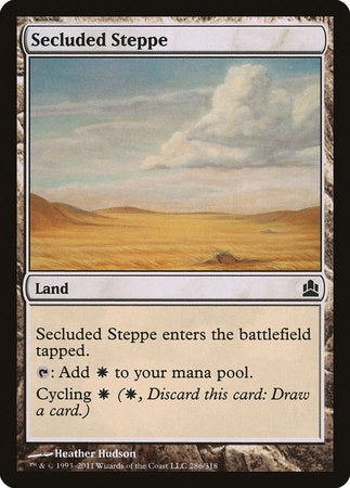 Secluded Steppe [Commander 2011] | Exor Games New Glasgow