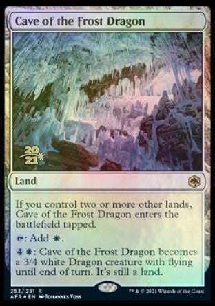 Cave of the Frost Dragon [Dungeons & Dragons: Adventures in the Forgotten Realms Prerelease Promos] | Exor Games New Glasgow