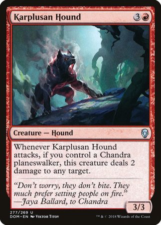 Karplusan Hound [Dominaria] | Exor Games New Glasgow