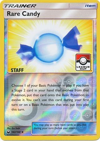 Rare Candy (142/168) (League Promo Staff) [Sun & Moon: Celestial Storm] | Exor Games New Glasgow