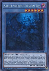 Malacoda, Netherlord of the Burning Abyss [SECE-EN085] Ghost Rare | Exor Games New Glasgow