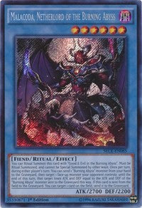 Malacoda, Netherlord of the Burning Abyss [SECE-EN085] Secret Rare | Exor Games New Glasgow