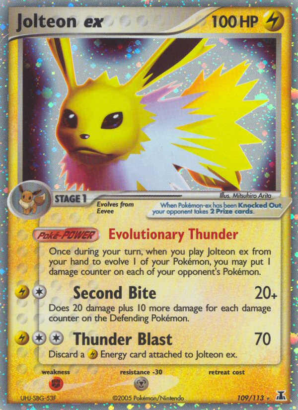 Jolteon ex (109/113) [EX: Delta Species] | Exor Games New Glasgow