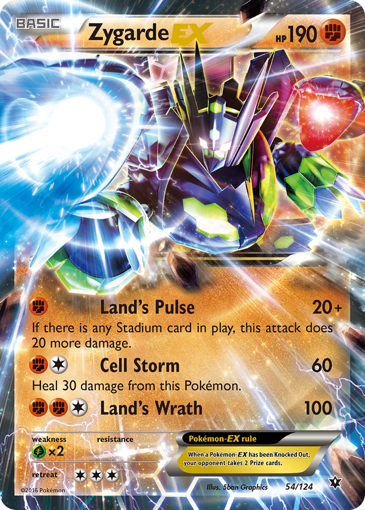 Zygarde EX (54/124) [XY: Fates Collide] | Exor Games New Glasgow