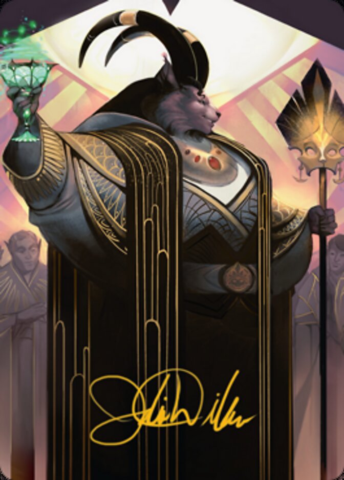 Jetmir, Nexus of Revels 2 Art Card (Gold-Stamped Signature) [Streets of New Capenna Art Series] | Exor Games New Glasgow