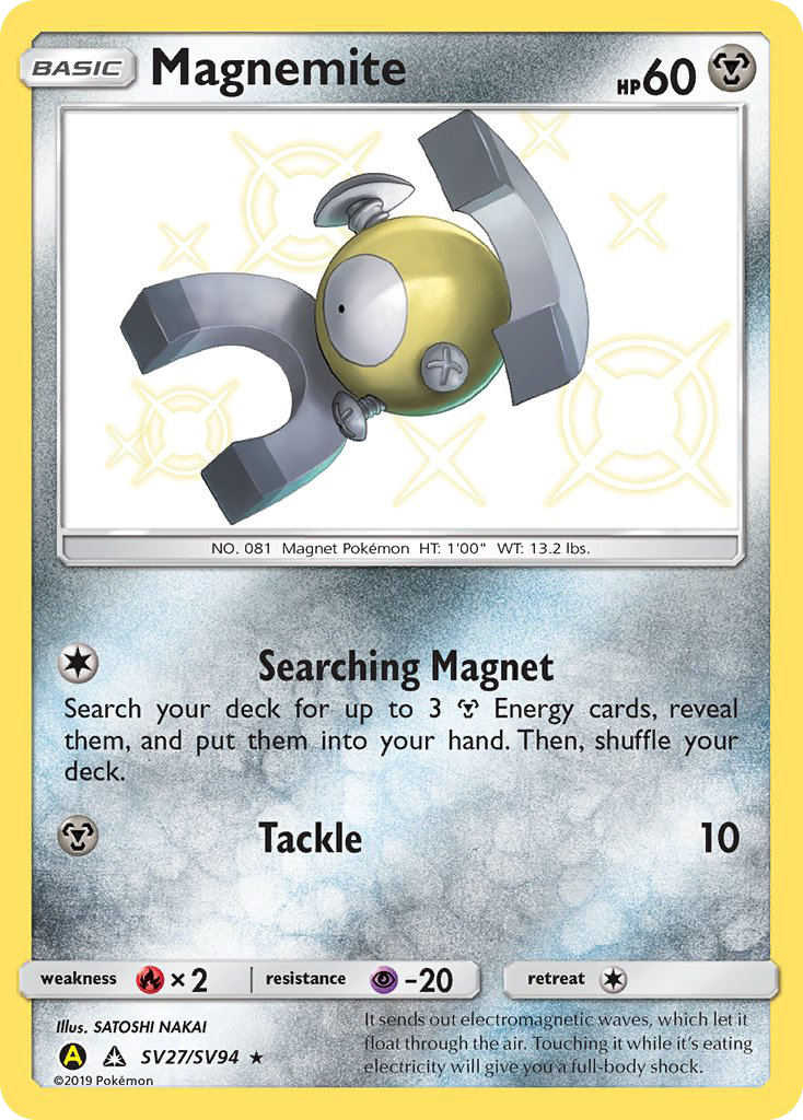 Magnemite (SV27/SV94) [Sun & Moon: Hidden Fates - Shiny Vault] | Exor Games New Glasgow