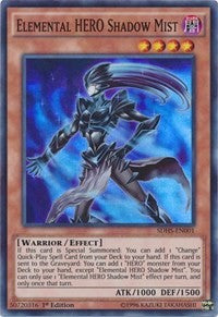 Elemental HERO Shadow Mist [SDHS-EN001] Super Rare | Exor Games New Glasgow