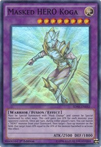 Masked HERO Koga [SDHS-EN042] Super Rare | Exor Games New Glasgow