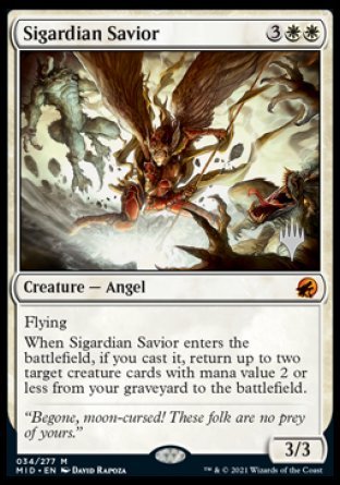 Sigardian Savior (Promo Pack) [Innistrad: Midnight Hunt Promos] | Exor Games New Glasgow