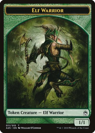 Elf Warrior Token (011) [Masters 25 Tokens] | Exor Games New Glasgow