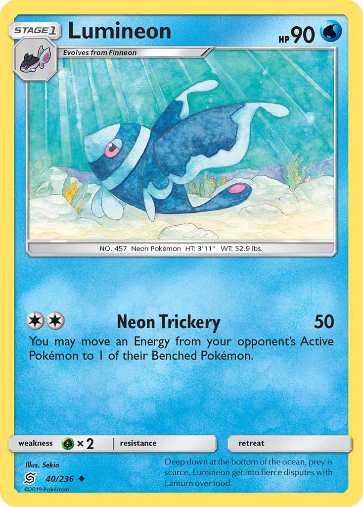 Lumineon (40/236) [Sun & Moon: Unified Minds] | Exor Games New Glasgow