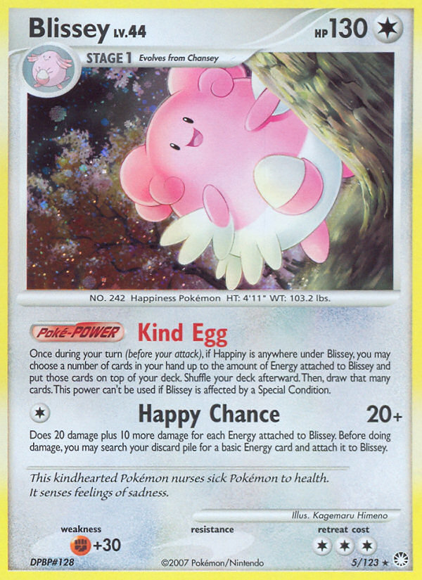 Blissey (5/123) [Diamond & Pearl: Mysterious Treasures] | Exor Games New Glasgow