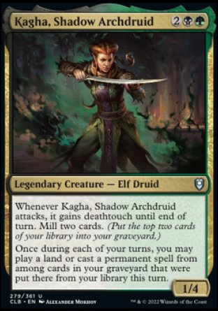 Kagha, Shadow Archdruid [Commander Legends: Battle for Baldur's Gate] | Exor Games New Glasgow