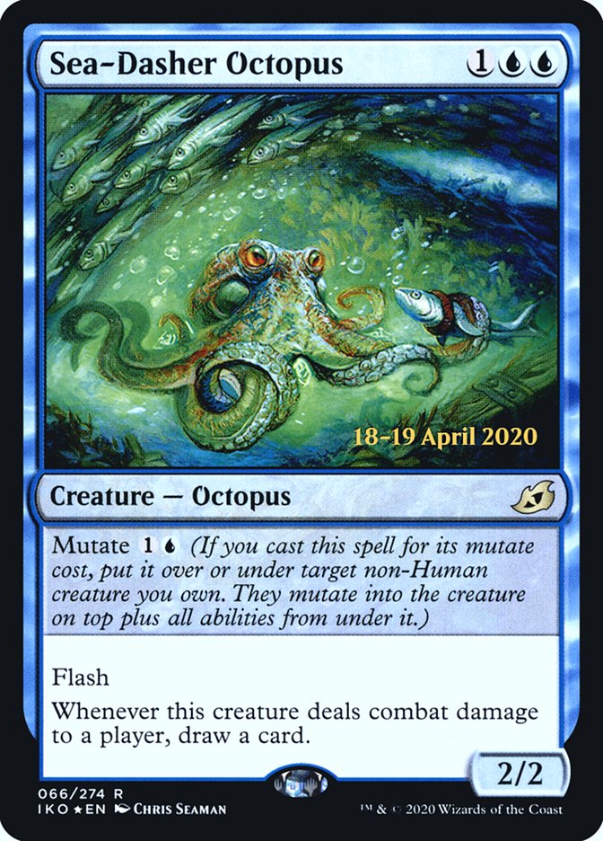 Sea-Dasher Octopus  [Ikoria: Lair of Behemoths Prerelease Promos] | Exor Games New Glasgow