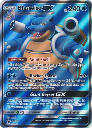 Blastoise GX (SM189) (Jumbo Card) [Sun & Moon: Black Star Promos] | Exor Games New Glasgow