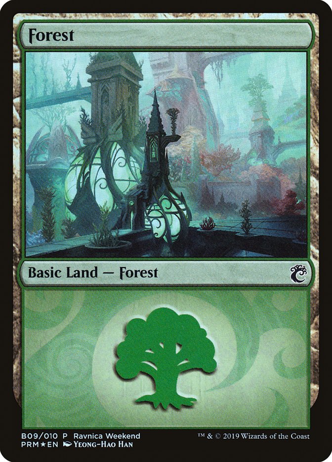 Forest (B09) [Ravnica Allegiance Guild Kit] | Exor Games New Glasgow