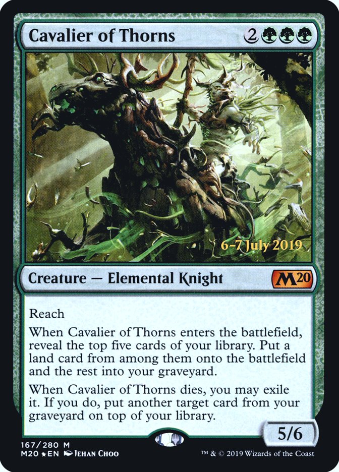 Cavalier of Thorns  [Core Set 2020 Prerelease Promos] | Exor Games New Glasgow