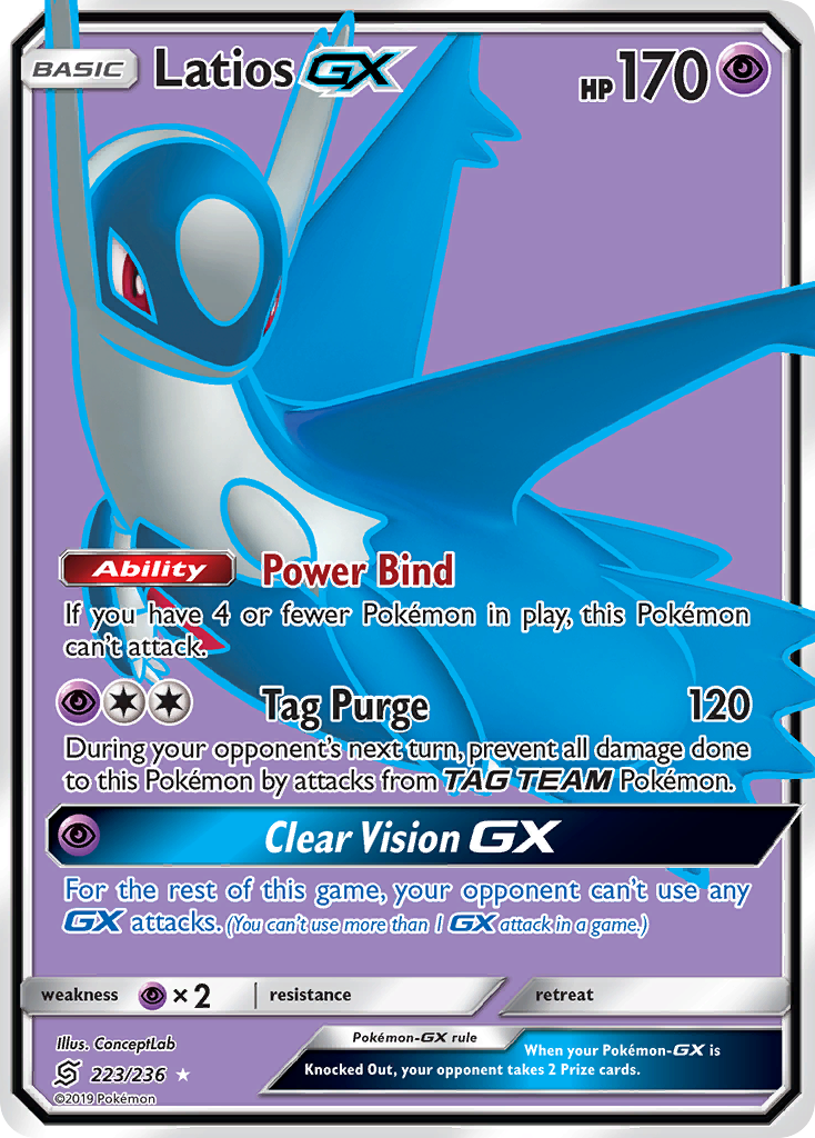 Latios GX (223/236) [Sun & Moon: Unified Minds] | Exor Games New Glasgow