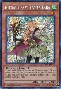 Ritual Beast Tamer Lara [THSF-EN022] Secret Rare | Exor Games New Glasgow