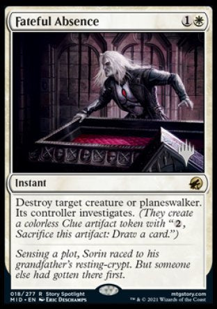 Fateful Absence (Promo Pack) [Innistrad: Midnight Hunt Promos] | Exor Games New Glasgow