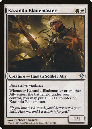 Kazandu Blademaster [Zendikar] | Exor Games New Glasgow