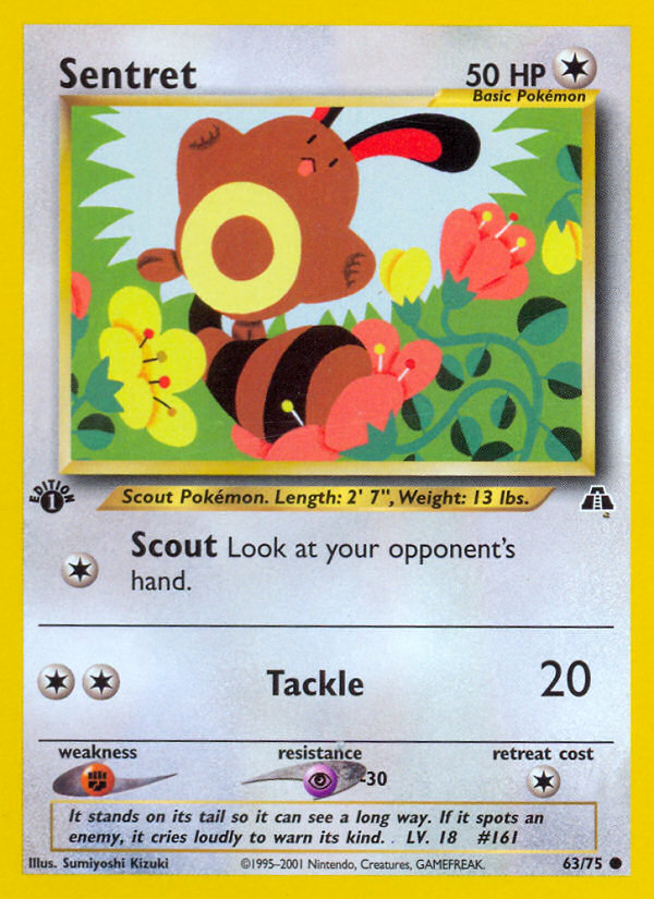 Sentret (63/75) [Neo Discovery 1st Edition] | Exor Games New Glasgow