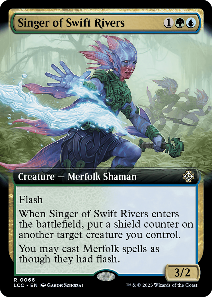 Singer of Swift Rivers (Extended Art) [The Lost Caverns of Ixalan Commander] | Exor Games New Glasgow