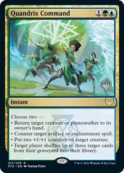 Quandrix Command (Promo Pack) [Strixhaven: School of Mages Promos] | Exor Games New Glasgow