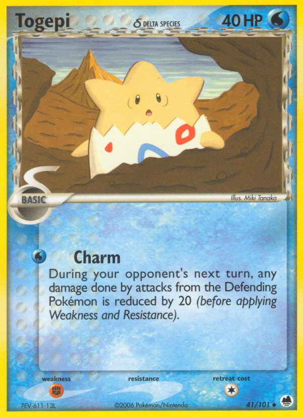 Togepi (41/101) (Delta Species) [EX: Dragon Frontiers] | Exor Games New Glasgow