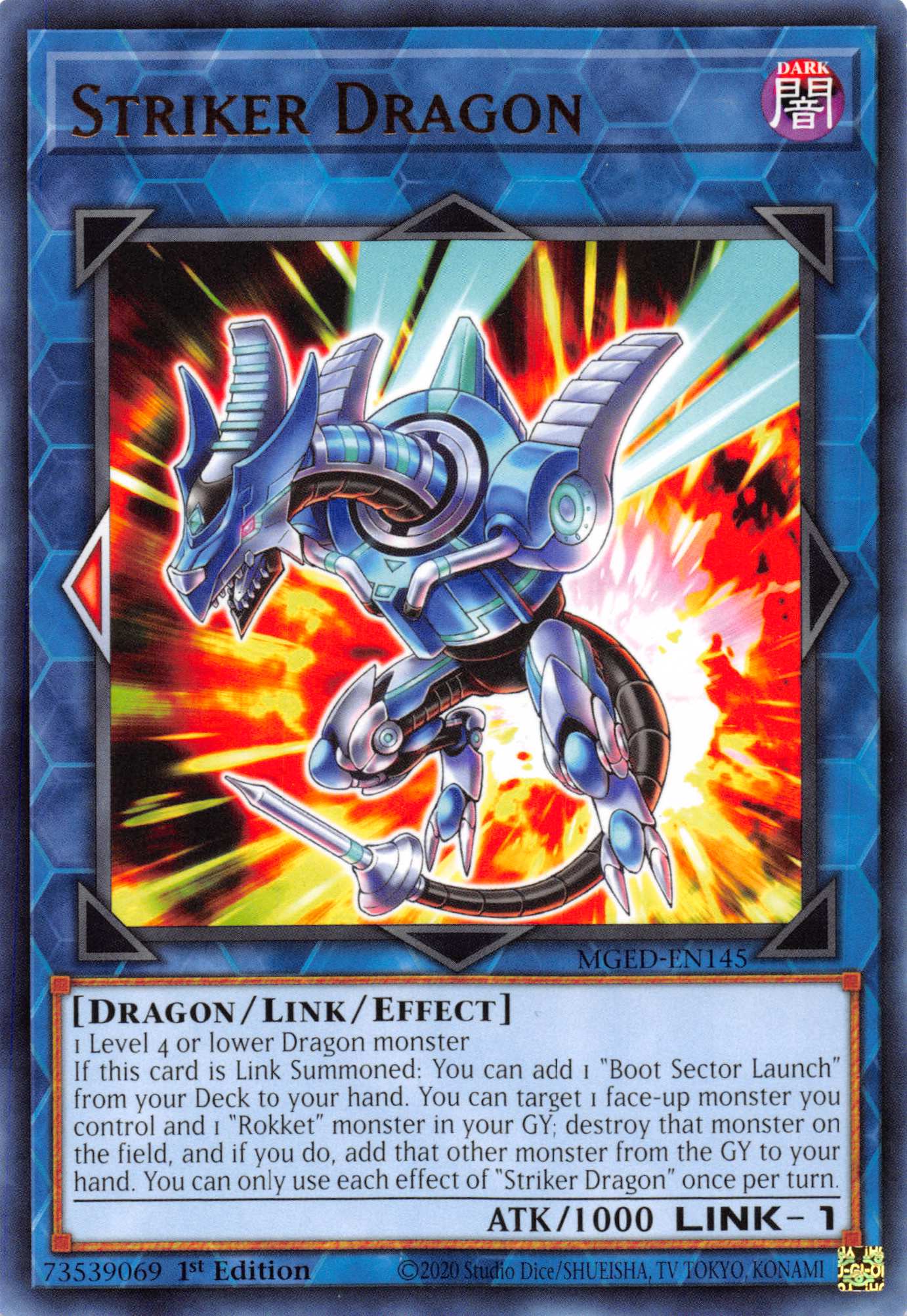 Striker Dragon [MGED-EN145] Rare | Exor Games New Glasgow