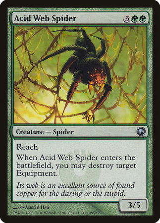 Acid Web Spider [Scars of Mirrodin] | Exor Games New Glasgow