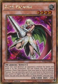 Rose Paladin [PGL2-EN004] Gold Secret Rare | Exor Games New Glasgow