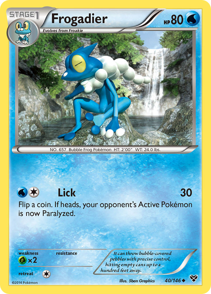 Frogadier (40/146) [XY: Base Set] | Exor Games New Glasgow