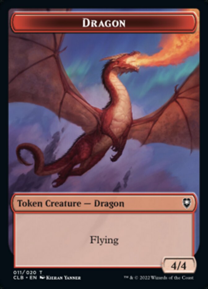 Dragon Token [Commander Legends: Battle for Baldur's Gate Tokens] | Exor Games New Glasgow