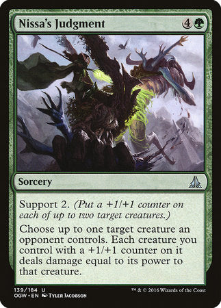 Nissa's Judgment [Oath of the Gatewatch] | Exor Games New Glasgow