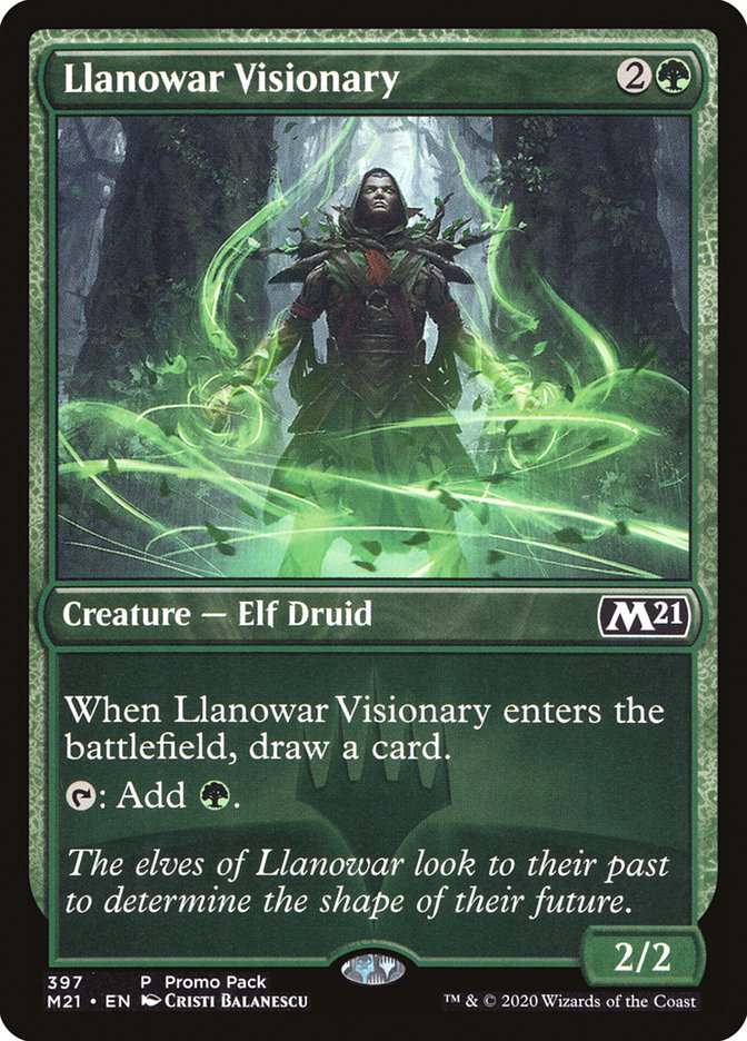 Llanowar Visionary (Promo Pack) [Core Set 2021 Promos] | Exor Games New Glasgow