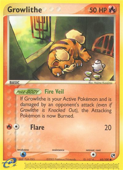 Growlithe (65/100) [EX: Sandstorm] | Exor Games New Glasgow