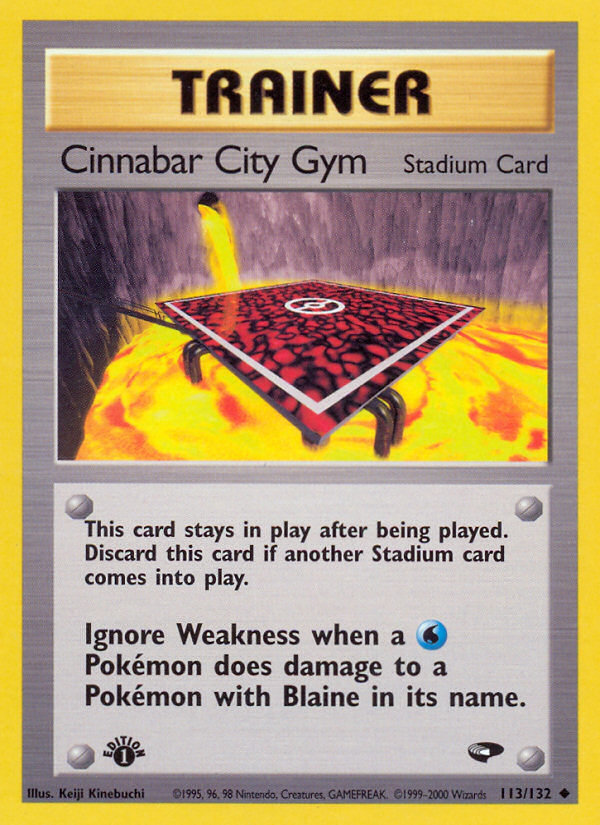 Cinnabar City Gym (113/132) [Gym Challenge 1st Edition] | Exor Games New Glasgow