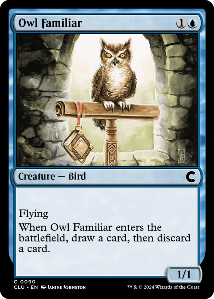 Owl Familiar [Ravnica: Clue Edition] | Exor Games New Glasgow