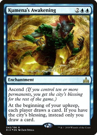 Kumena's Awakening [Rivals of Ixalan Promos] | Exor Games New Glasgow