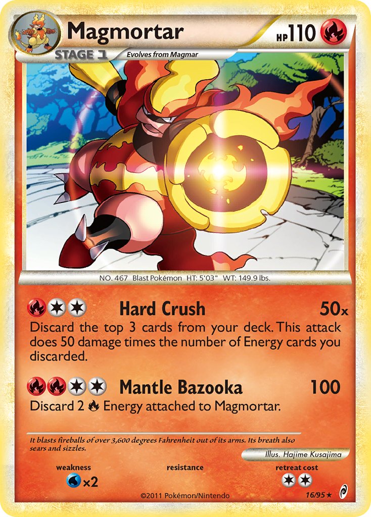 Magmortar (16/95) (Theme Deck Exclusive) [HeartGold & SoulSilver: Call of Legends] | Exor Games New Glasgow