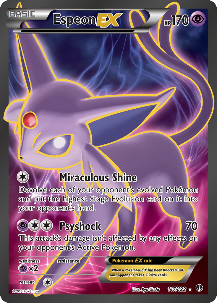 Espeon EX (117/122) [XY: BREAKpoint] | Exor Games New Glasgow