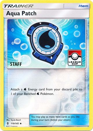 Aqua Patch (119/145) (League Promo Staff) [Sun & Moon: Guardians Rising] | Exor Games New Glasgow