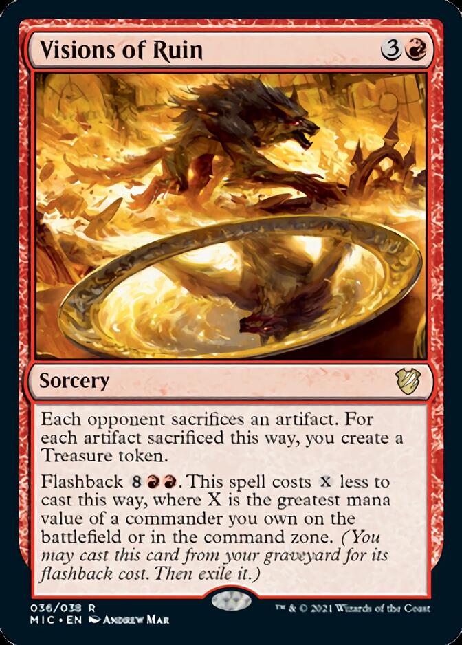 Visions of Ruin [Innistrad: Midnight Hunt Commander] | Exor Games New Glasgow