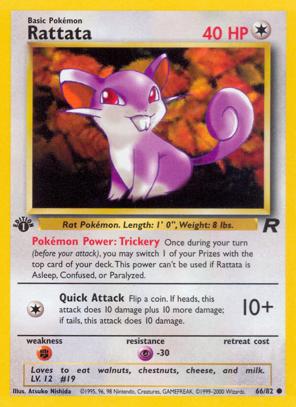 Rattata (66/82) [Team Rocket 1st Edition] | Exor Games New Glasgow